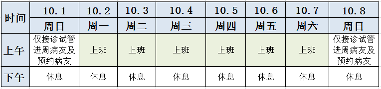 betway体育亚洲官网生殖中心国庆放假安排